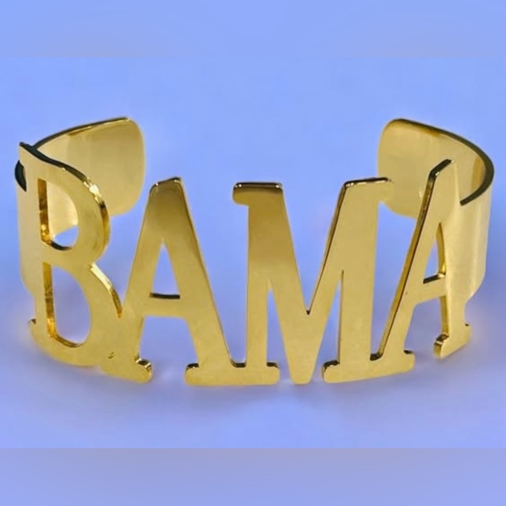 SILVER (shown in gold) BAMA Cuff Bracelet